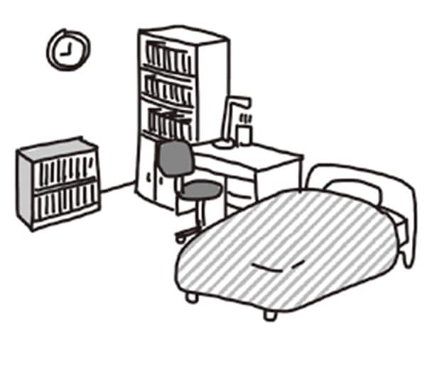 低い位置に収納をまとめる