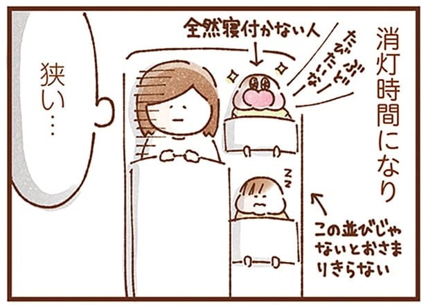 1台のベッドに3人で就寝！想像以上に大変だった双子の入院手術