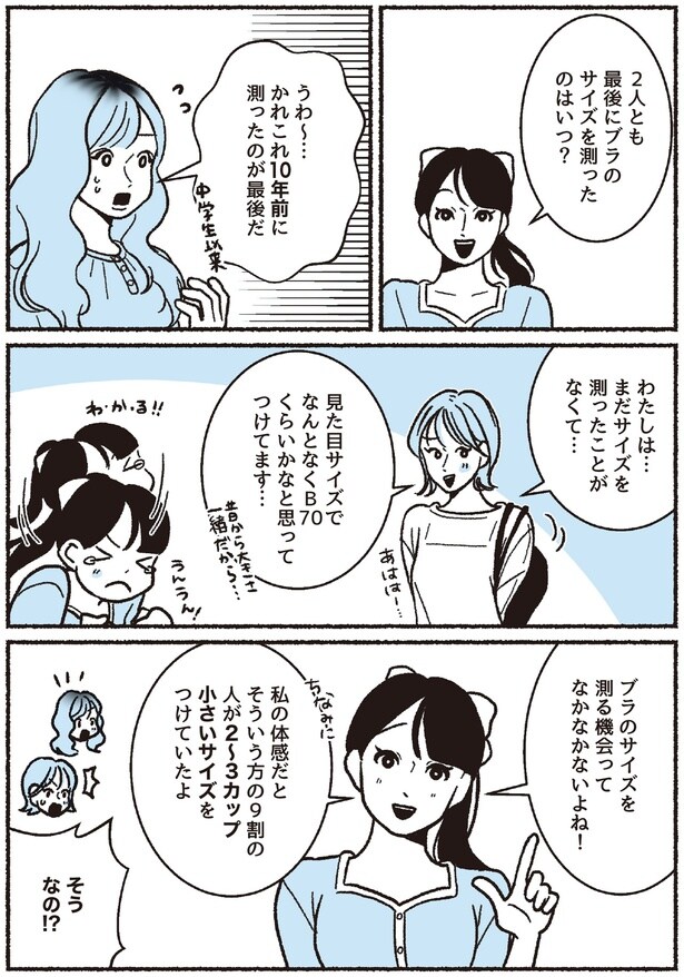 最後にブラのサイズを測ったのはいつ?