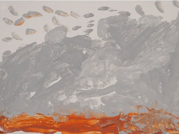 5歳が描いた東京の雪▶オリジナル妖怪、その名も…（⇒次へ）