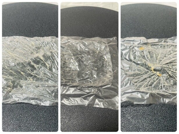 くるくる回す方法は少し汚れるが、3つの方法で大きな差はなし!