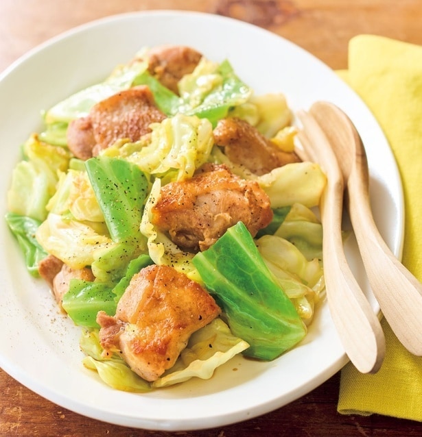 キャベツをカットして下ごしらえしておけば約10分で作れる