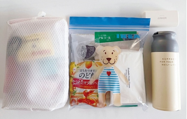 奥村さんの場合:トータル400g(マイボトルを除く)