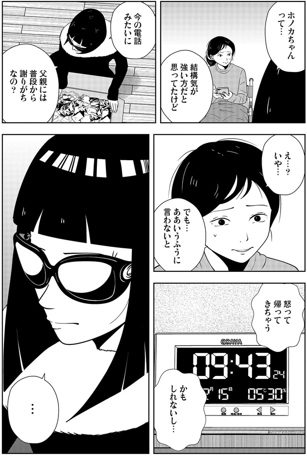 父親には普段から謝りがちなの?