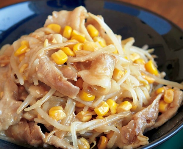 豚バラ×みそバターでコク満点