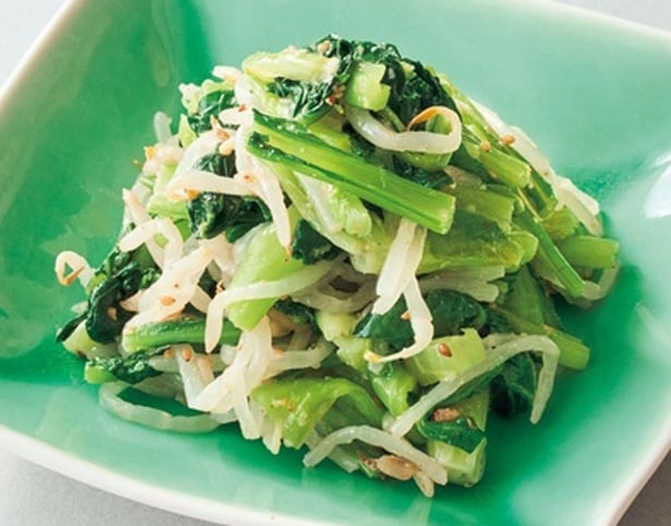 「小松菜ともやしのナムル」