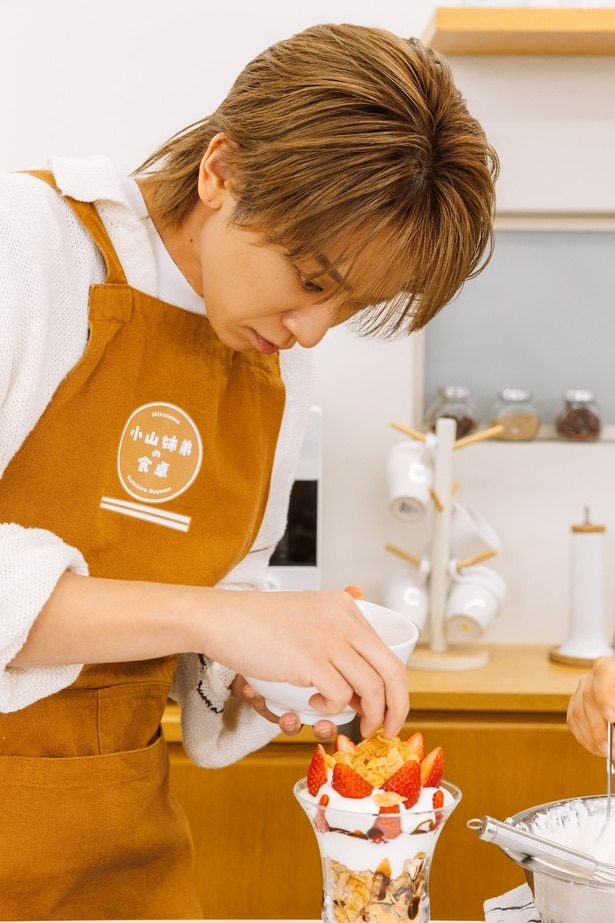 上部にもコーンフレークたっぷり！