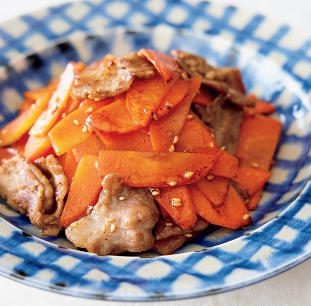 にんじんと豚こまのきんぴら