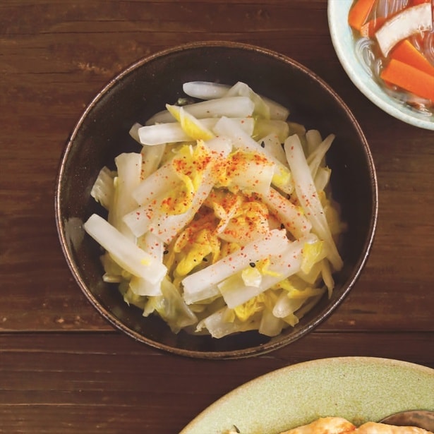 さっぱりとして、箸休めにぴったり「白菜の甘酢あえ」