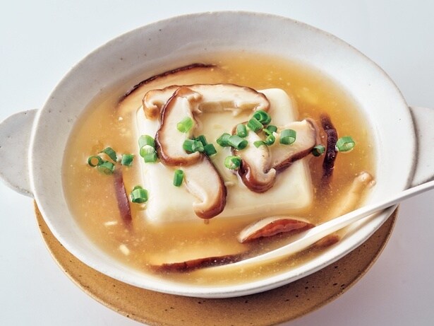 豆腐としいたけのしょうがスープ