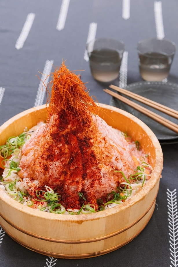 ボルケーノちらしずしは“映え”間違いないし!