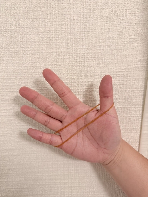 必要なものは輪ゴムだけ!(▶次へ)