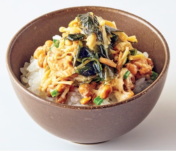 「納豆ご飯」にたっぷりのせる