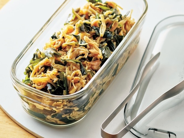 不足しがちな食物繊維。「腸活わかめツナえのき」をごはんにのっけておなかすっきり♪【ハル式満腹ダイエット】