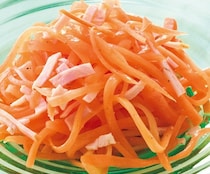にんじんの下ごしらえがあれば当日はあえるだけ！「ハム入りキャロットラぺ」