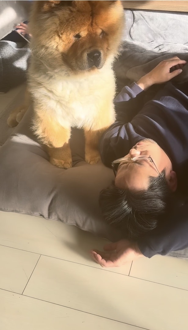 「やめい」と怒られてしまった…▶しめじくんの表情は…（⇒次へ）