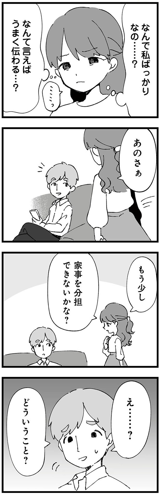 家事を分担できないかな？