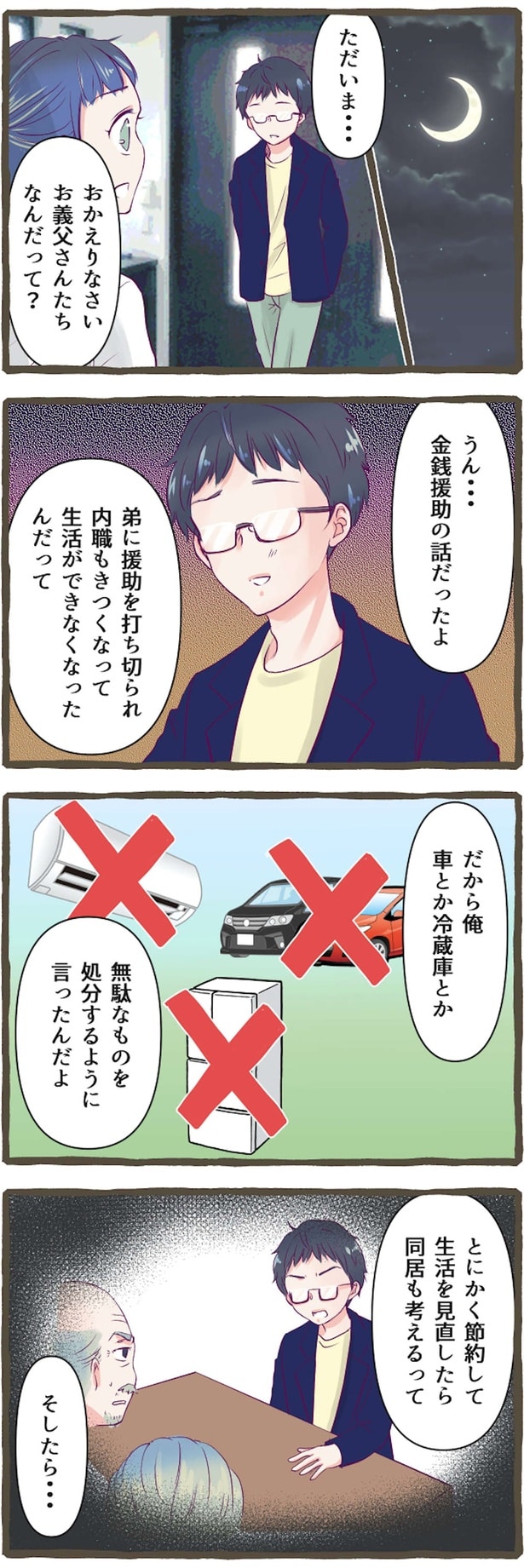 金銭援助の話だったよ