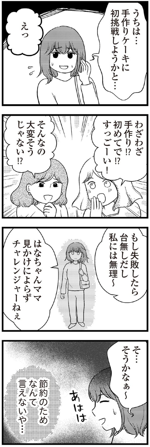 手作りケーキに初挑戦しようかと…