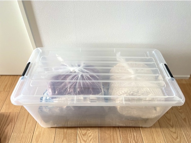 スッキリ衣装ケースに収まりました！