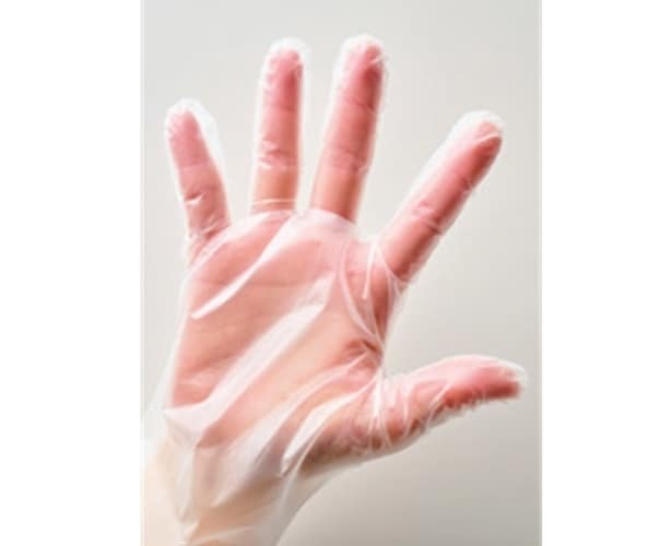 手が汚れない使い捨てポリ手袋