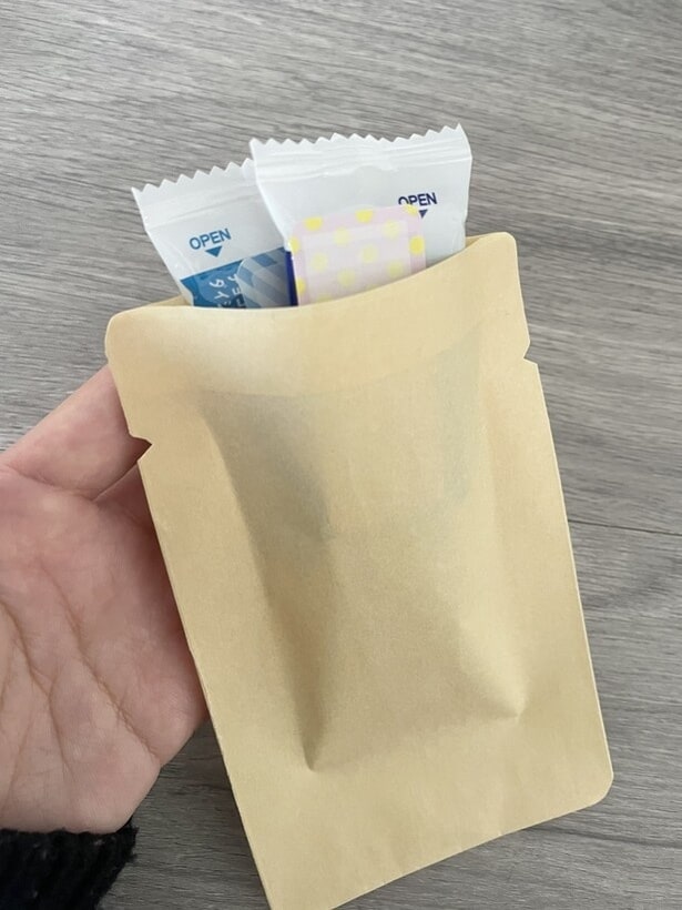 ギフトを封筒の中に入れる(▶次へ)