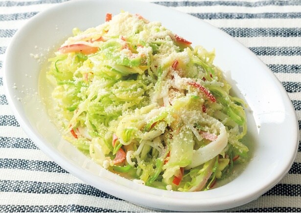 キャベツとかにかまのチーズサラダ