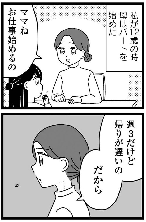 母はパートを始めた