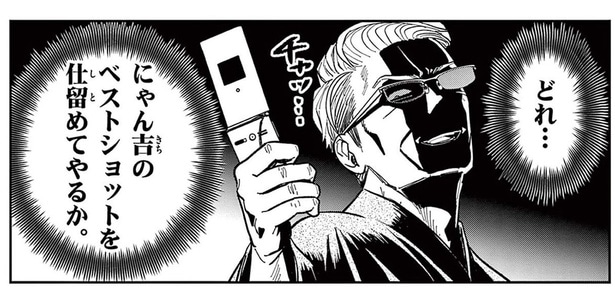 写真に収まってくれない野良猫。元極道がガラケーでチャレンジすると？