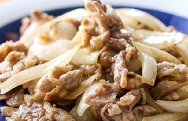 豚こまと新玉ねぎのソース炒め
