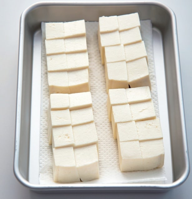 手順1　豆腐の水けをしっかりきる