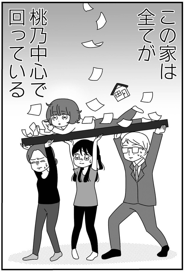 桃乃中心で回っている