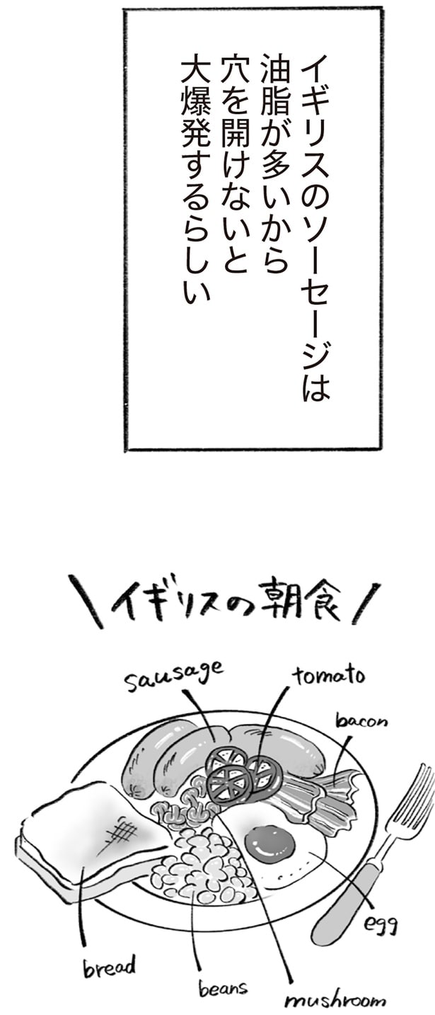 イギリスのソーセージは