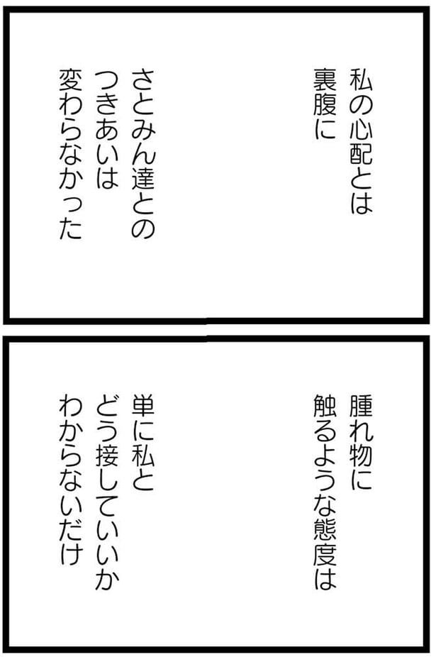 つきあいは変わらなかった