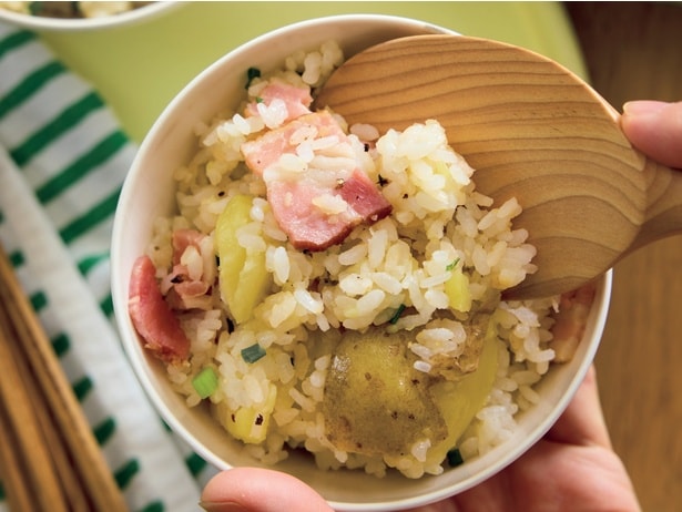 新じゃがのホクホク炊き込みご飯
