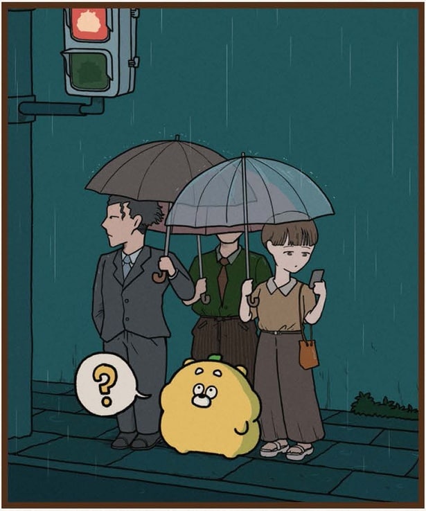 濡れない…