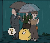 不思議な力が宿った！？雨のなか、みんなに愛される「ひろくま」