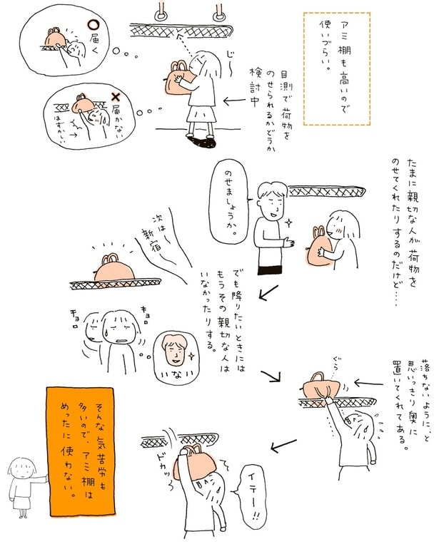 アミ棚も高いので使いづらい