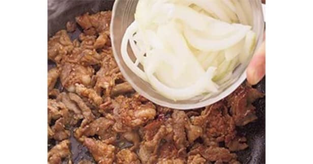 豚肉のプルコギ風の工程