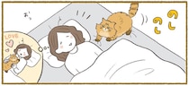 寝ている私のところへやってきた！と思っていたら「あれ？」
