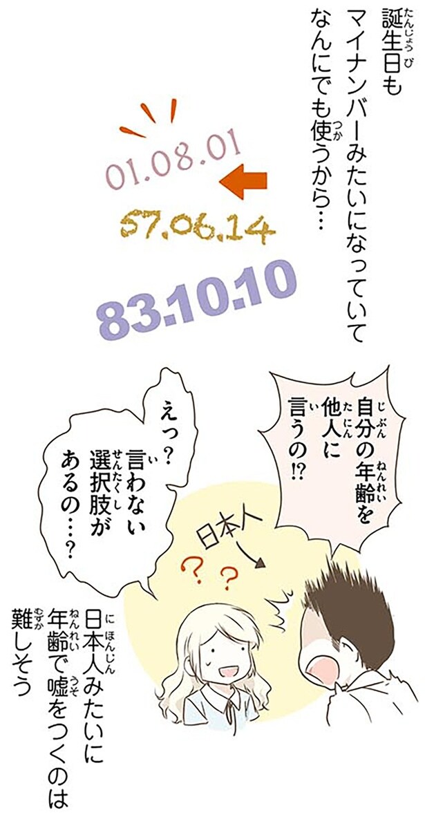 自分の年齢を他人に言うの!?