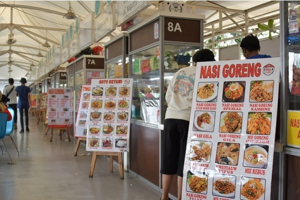 インドネシアのナシゴレン屋台