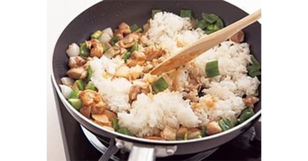 ナシゴレン風チャーハンの工程