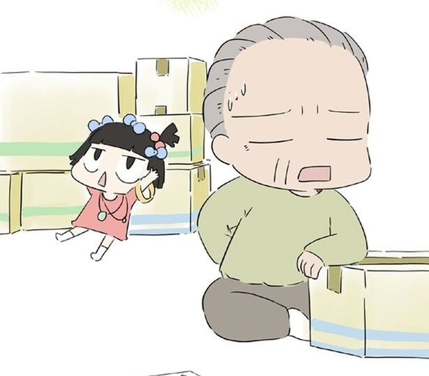 孫と一緒に娘の遺品を整理。何一つとして捨てられなくて/ハルとゲン(12)