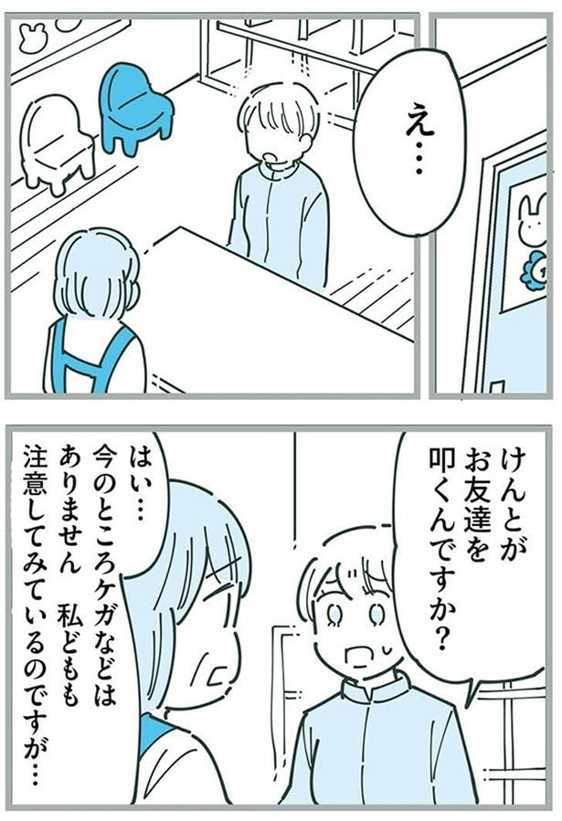お友達を叩くんですか？