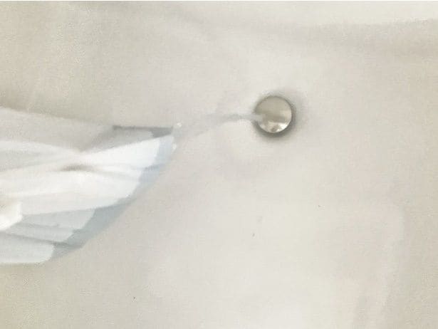 袋の角をカットして排水！（▶仕上がりは？）