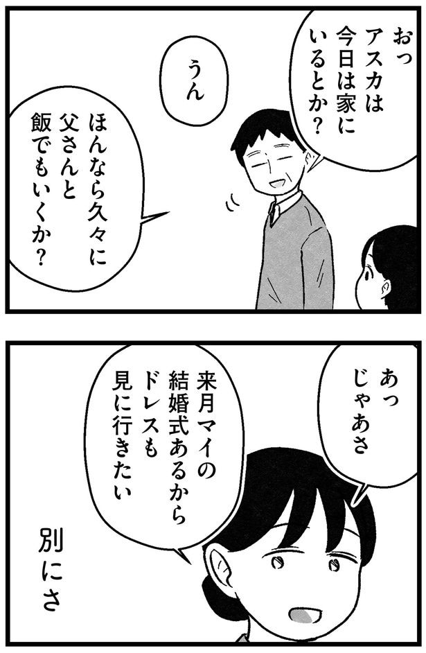 父さんと飯でも行くか？