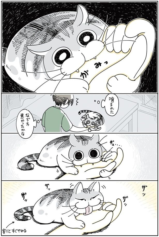 なで方悪かったかな