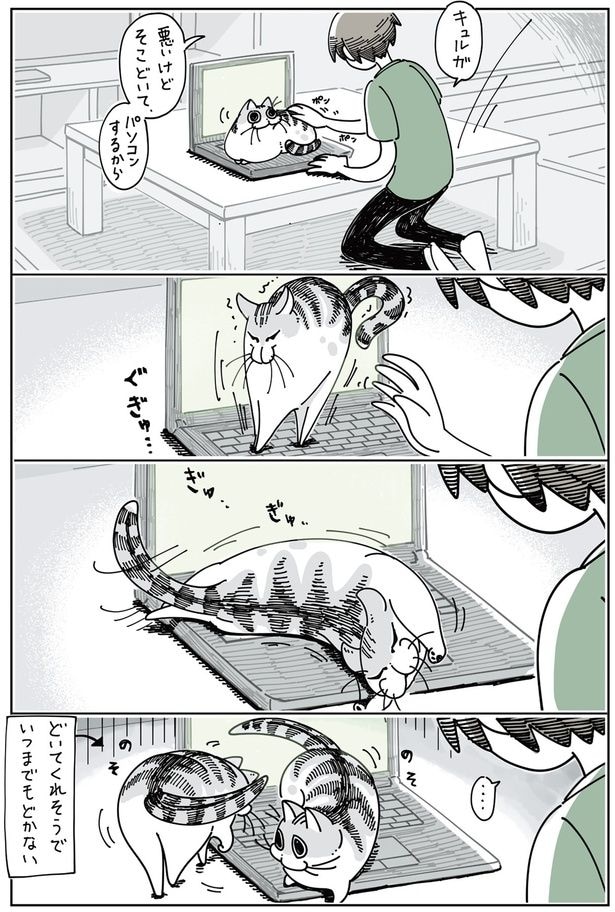 どいてくれそうでいつまでもどかない
