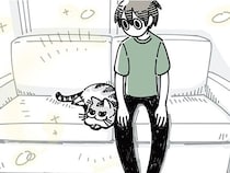 猫が隣に来てくれて嬉しい。でも飼い主から行くとうまくいかなくて